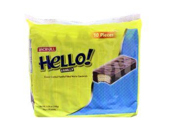 Jack N Jill Hello Vanilla Wafer Sandwich (15G x 10) 150Gm Pack Of 12